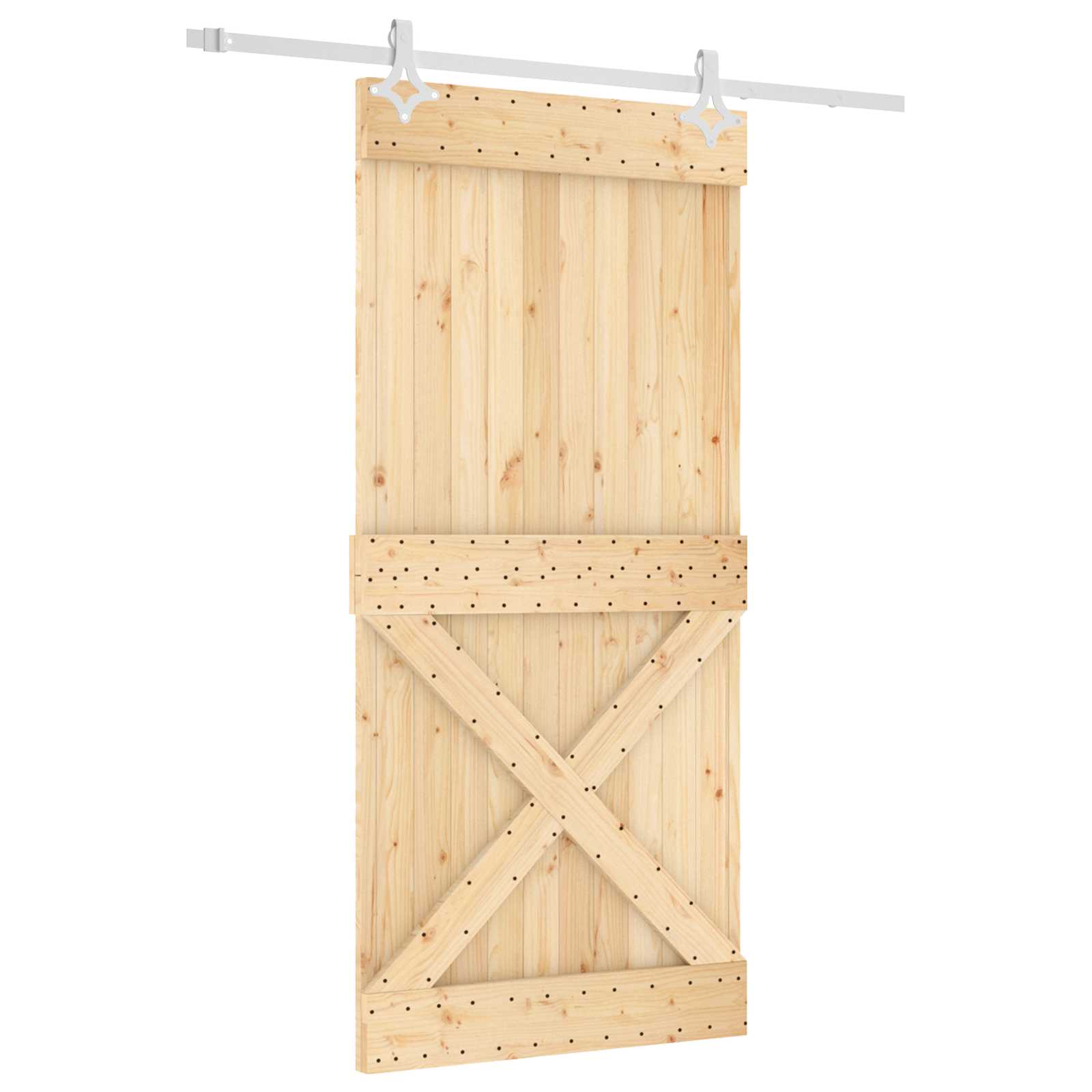 Slankios durys Natūrali ir Balta 95 x 210 cm