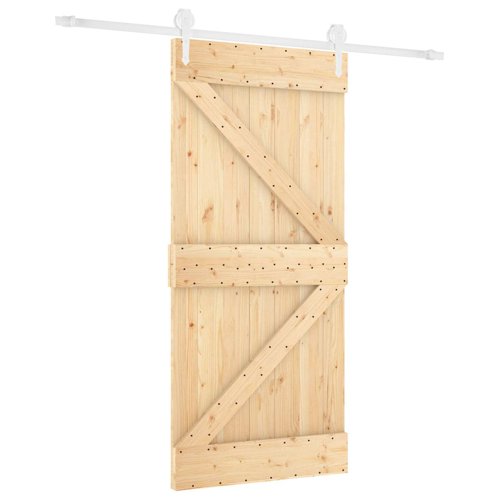 Slankios durys Natūrali ir Balta 90 x 210 cm