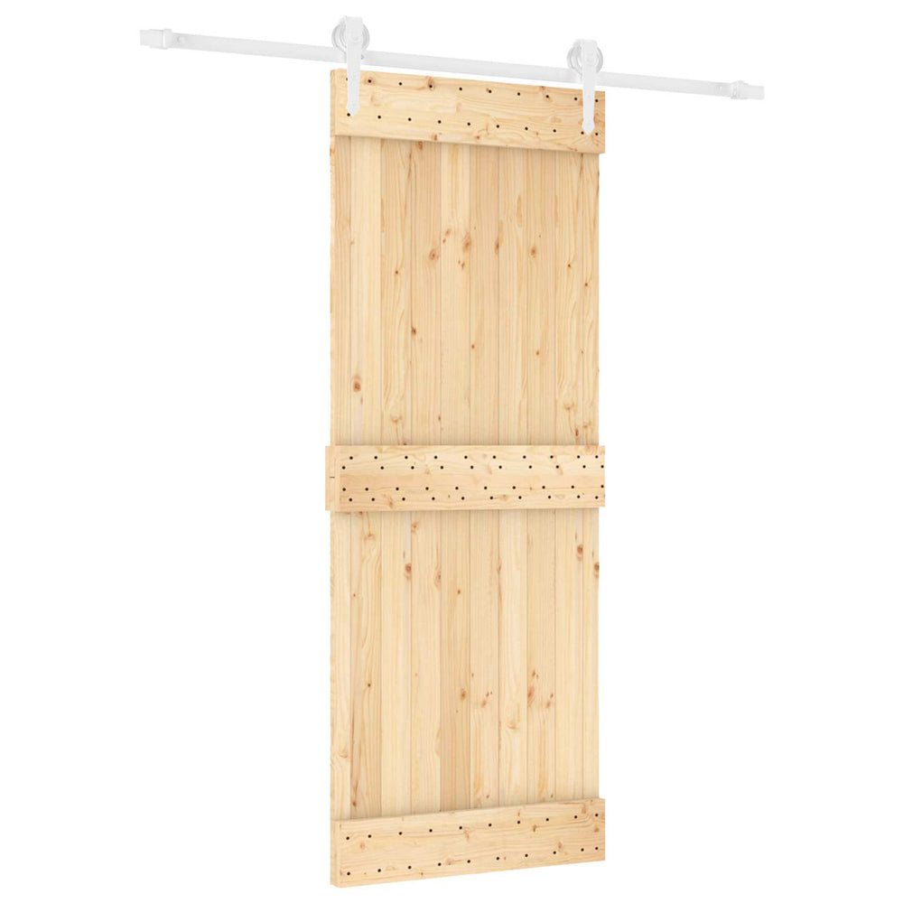 Slankios durys Natūrali ir Balta 80 x 210 cm