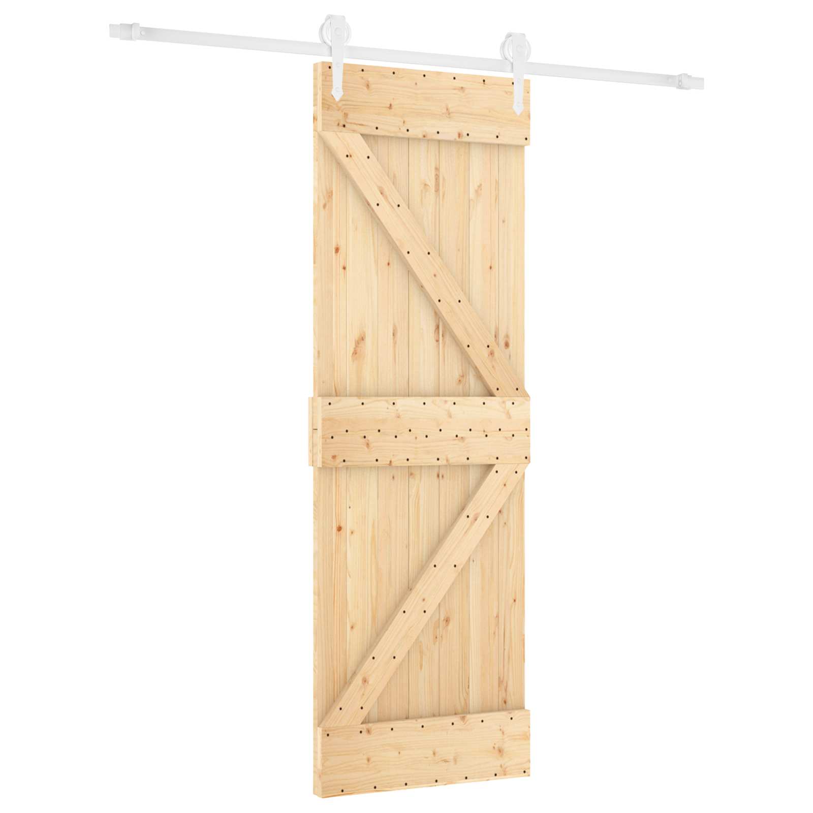 Slankios durys Natūrali ir Balta 70 x 210 cm