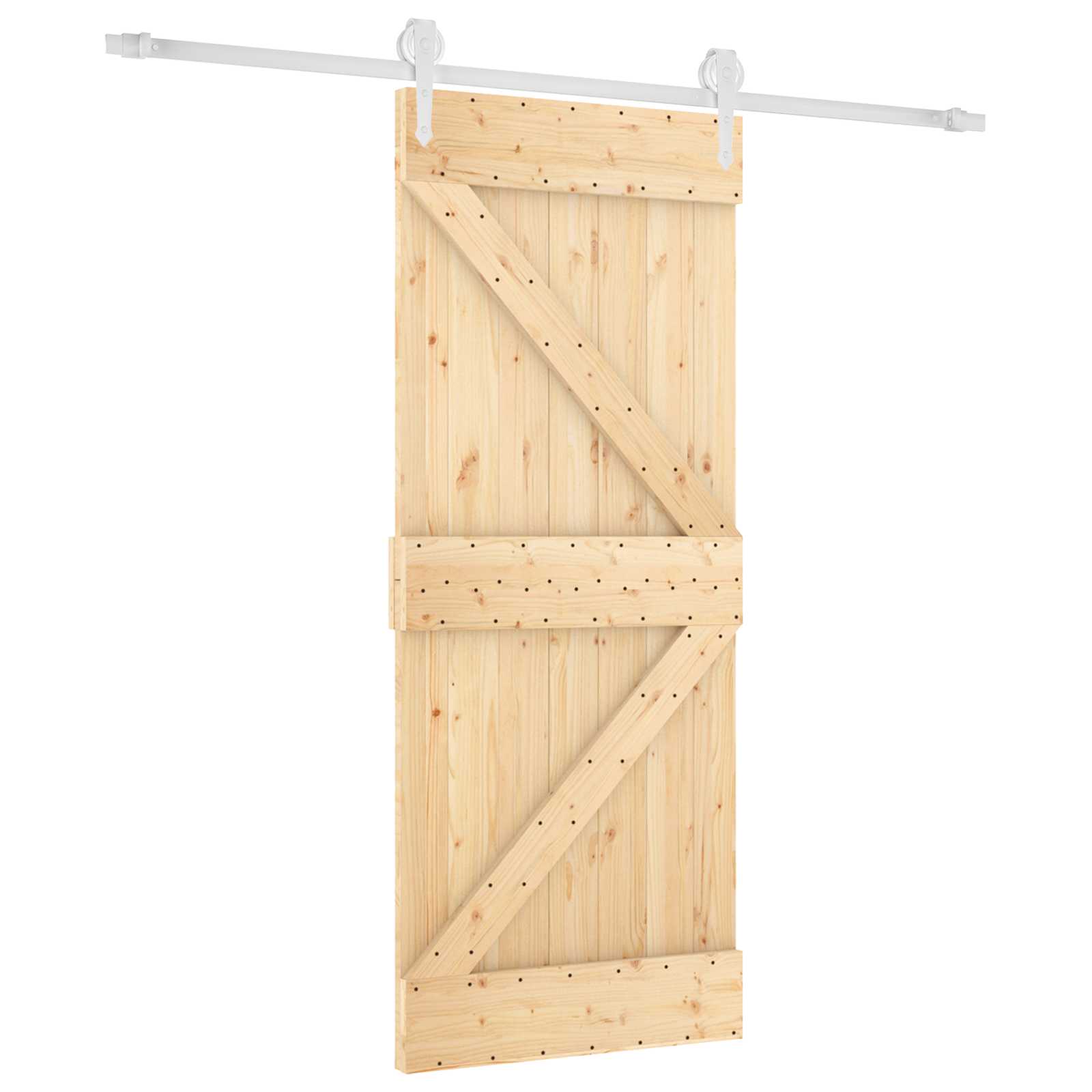 Slankios durys Natūrali ir Balta 85 x 210 cm