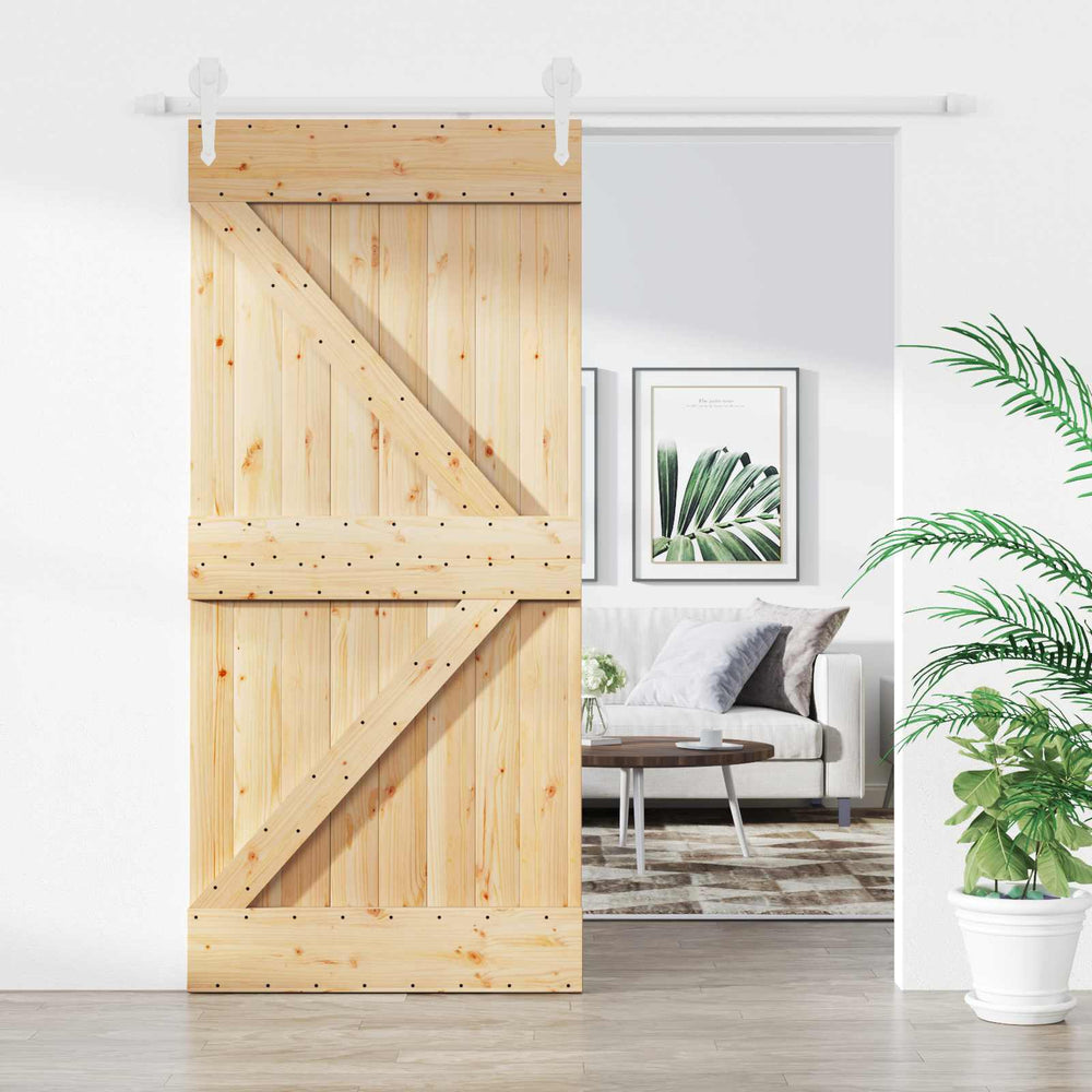 Slankios durys Natūrali ir Balta 95 x 210 cm