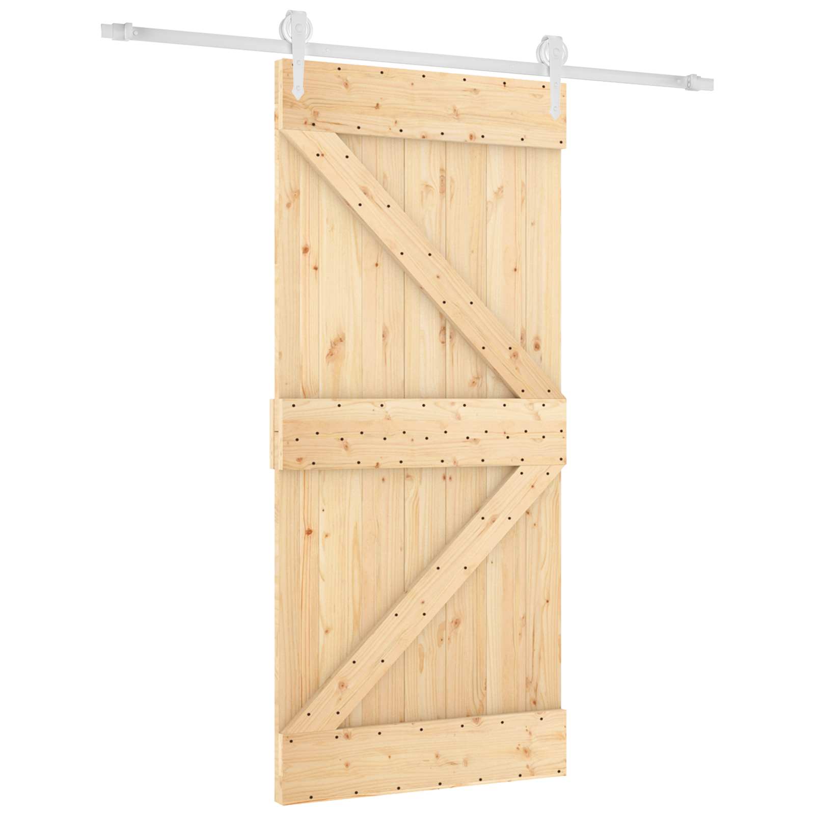 Slankios durys Natūrali ir Balta 95 x 210 cm