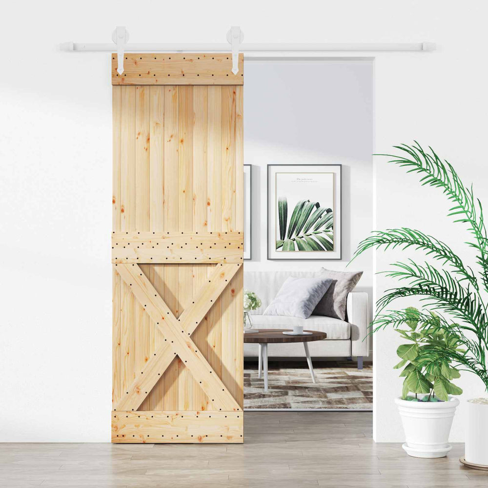 Slankios durys Natūrali ir Balta 80 x 210 cm