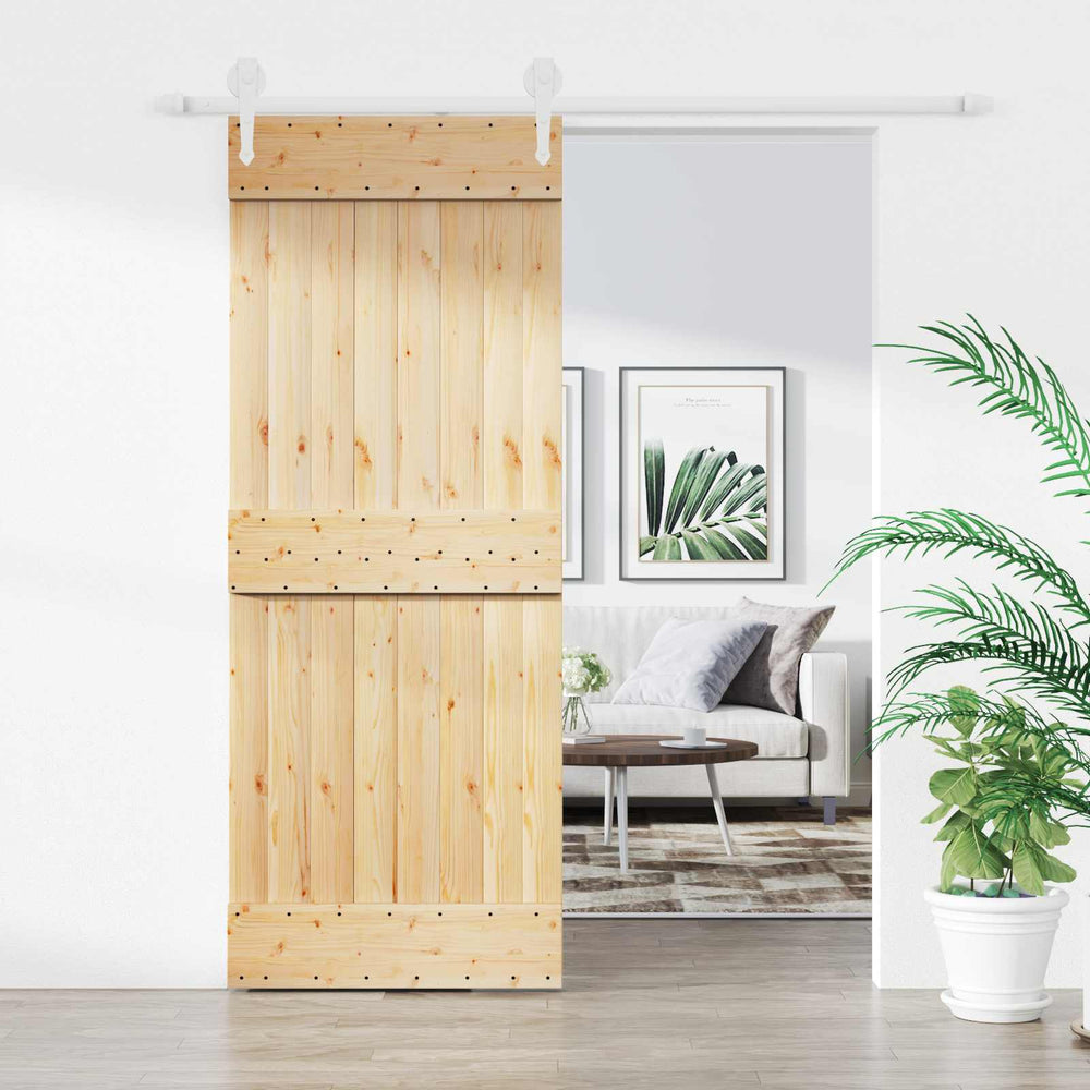 Slankios durys Natūrali ir Balta 80 x 210 cm