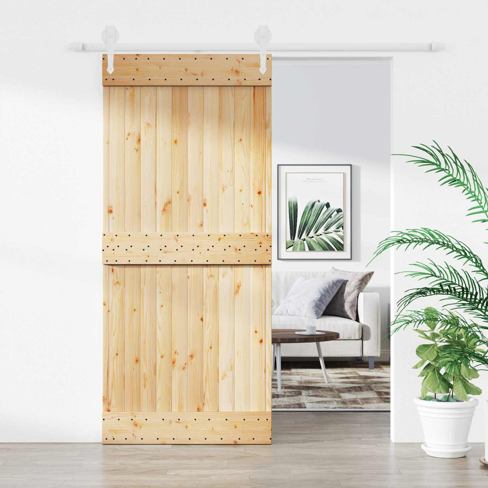 Slankios durys Natūrali ir Balta 90 x 210 cm