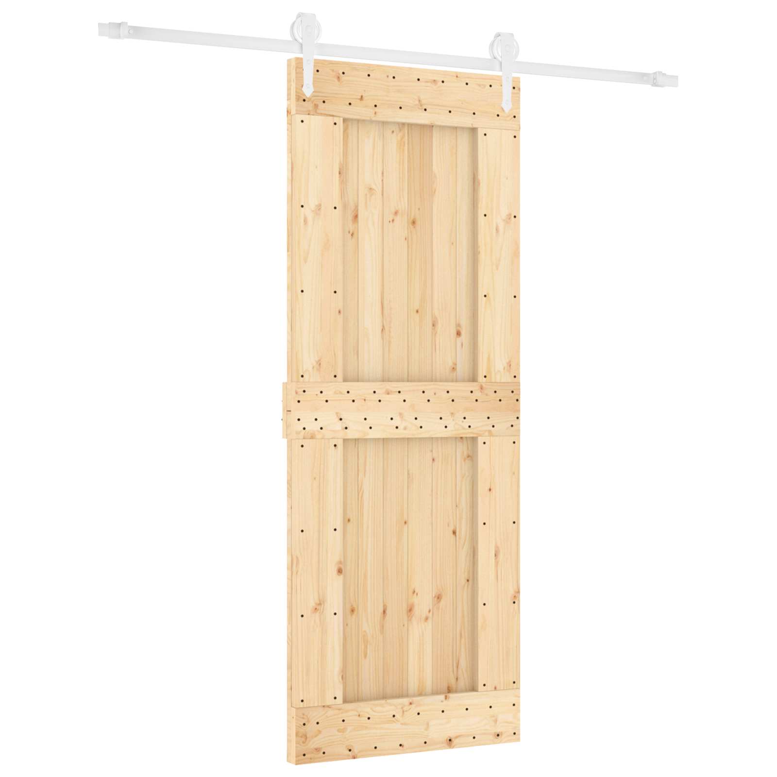 Slankios durys Natūrali ir Balta 80 x 210 cm