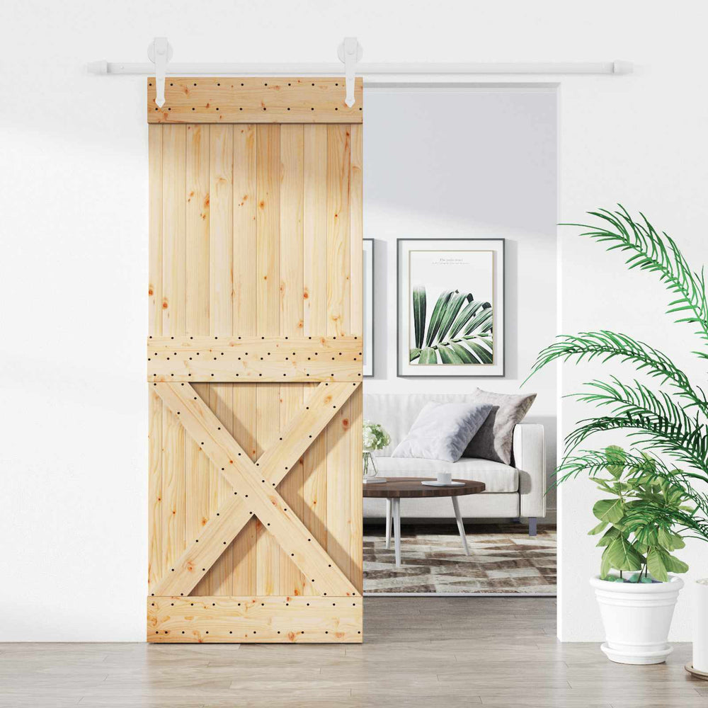 Slankios durys Natūrali ir Balta 80 x 210 cm