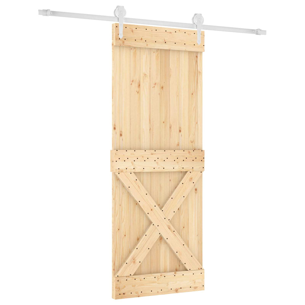 Slankios durys Natūrali ir Balta 80 x 210 cm