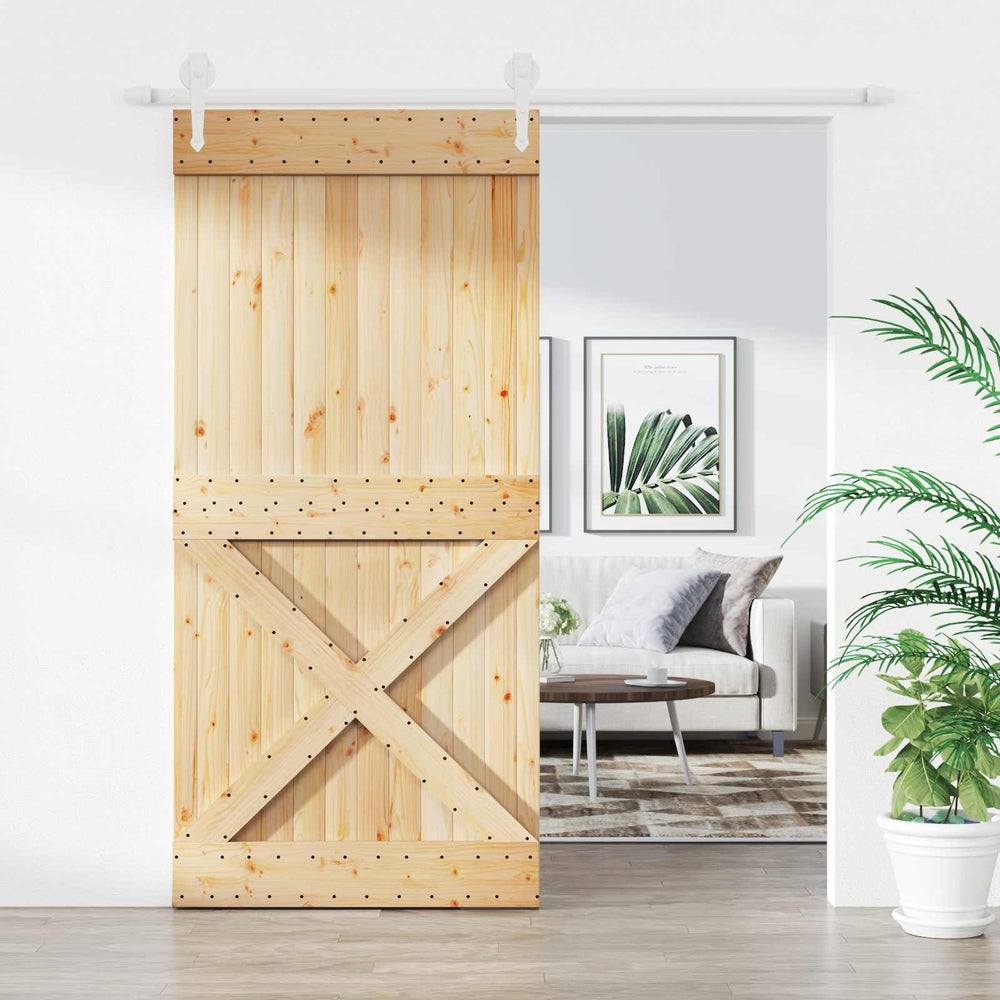 Slankios durys Natūrali ir Balta 95 x 210 cm