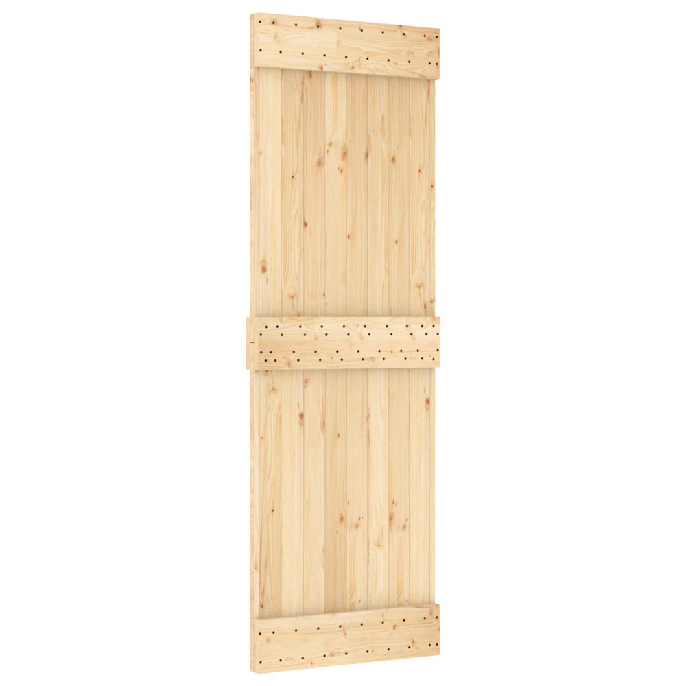 Bīdāmās durvis NARVIK Dabīgā un melnā krāsā 70 x 210 cm (152,5 cm)