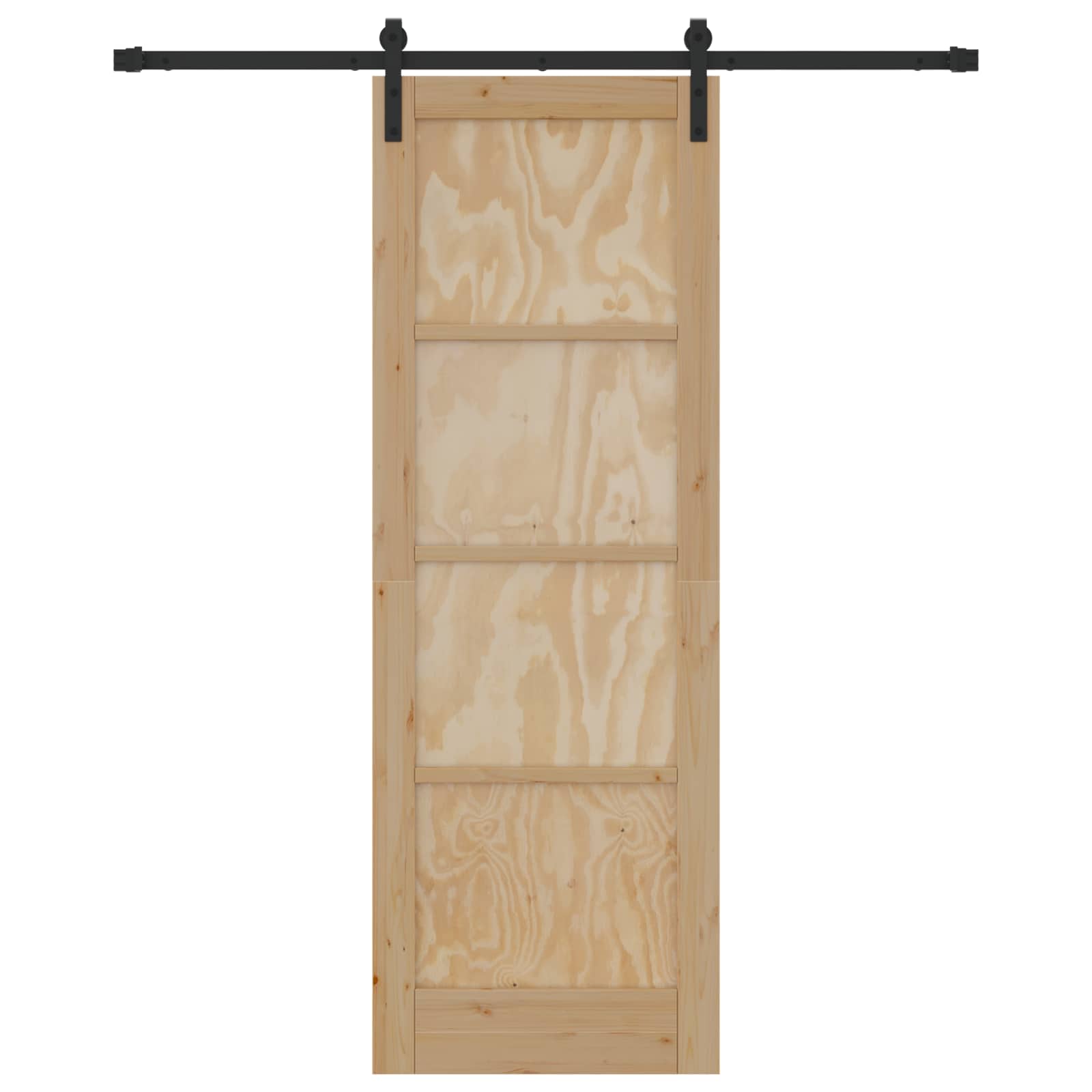 Slankios durys Natūrali ir juoda 73,5 x 211 cm