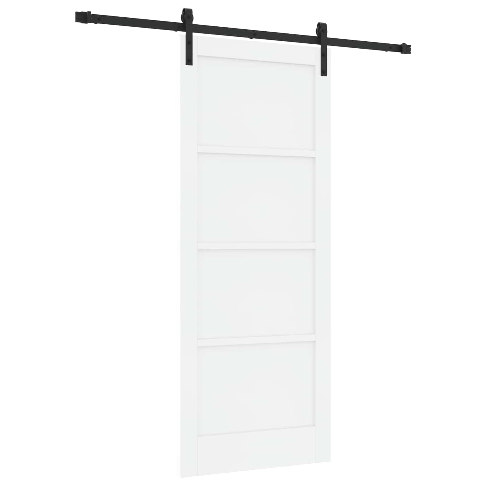 Slankios durys Balta ir juoda 83 x 202 cm
