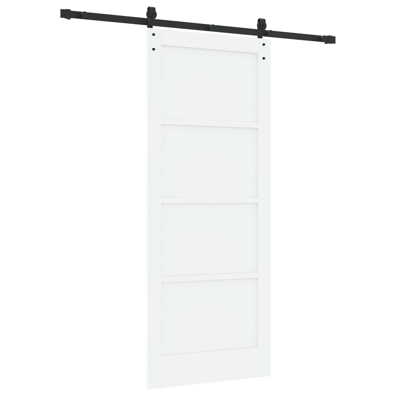 Slankios durys Balta ir juoda 83 x 202 cm