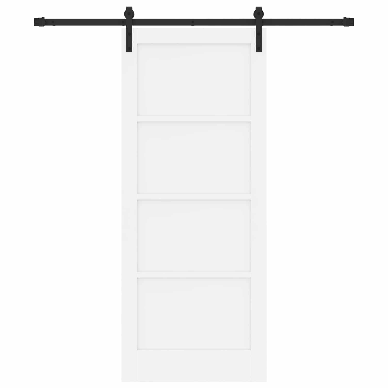 Slankios durys Balta ir juoda 83 x 202 cm