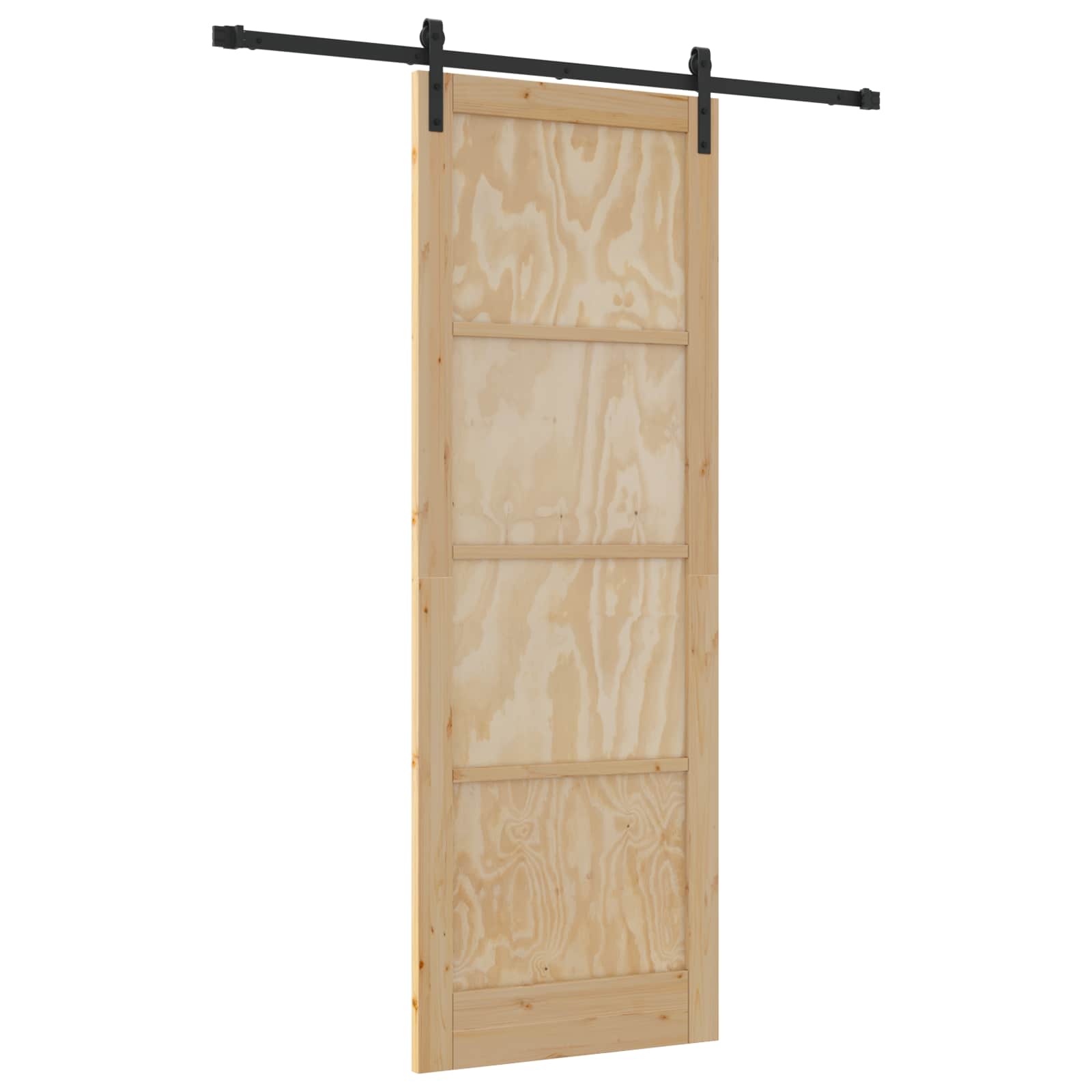 Slankios durys Natūrali ir juoda 83 x 232 cm