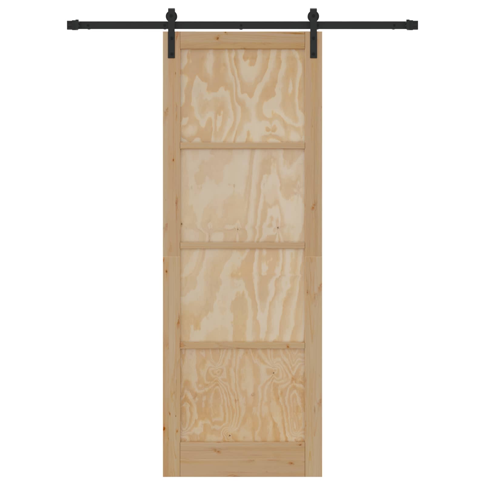 Slankios durys Natūrali ir juoda 83 x 232 cm