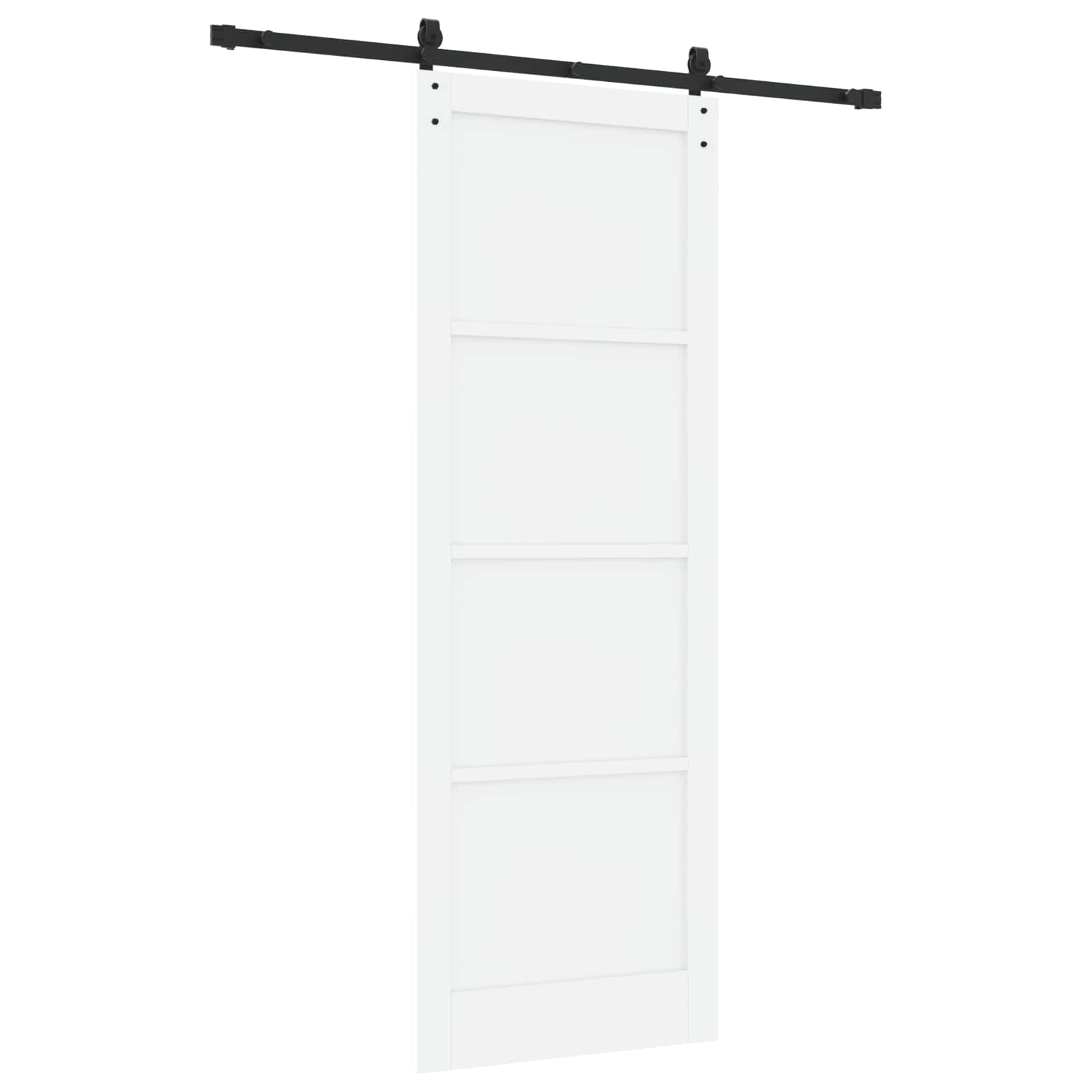 Slankios durys Balta ir juoda 83 x 232 cm