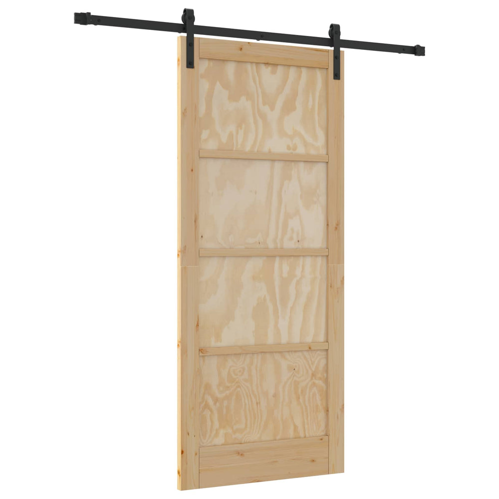 Slankios durys Natūrali ir juoda 86 x 198,5 cm