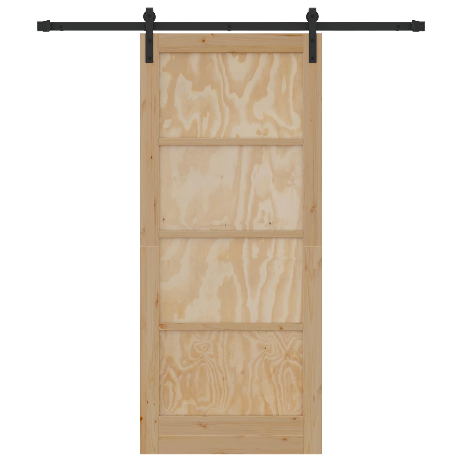 Slankios durys Natūrali ir juoda 86 x 198,5 cm