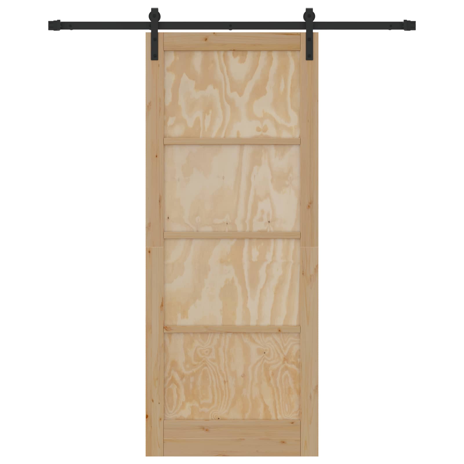 Slankios durys Natūrali ir juoda 86 x 211 cm