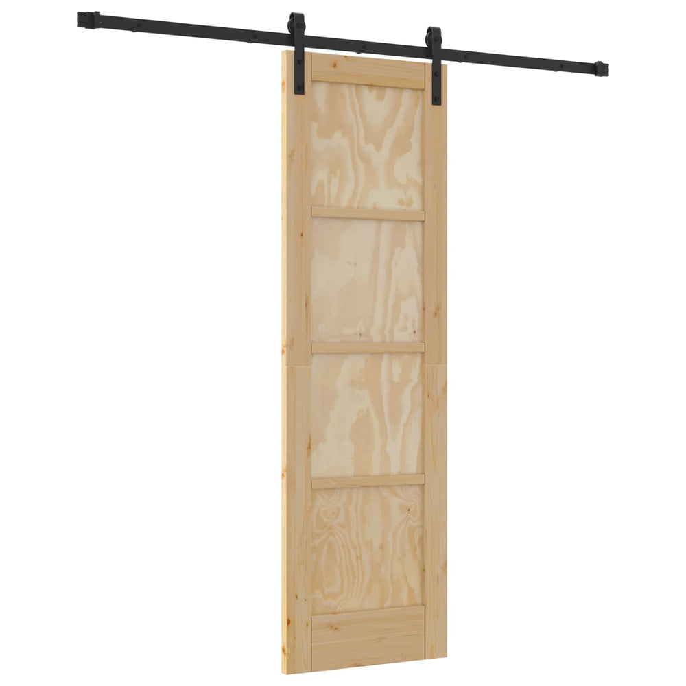 Slankios durys Natūrali ir juoda 61 x 198,5 cm