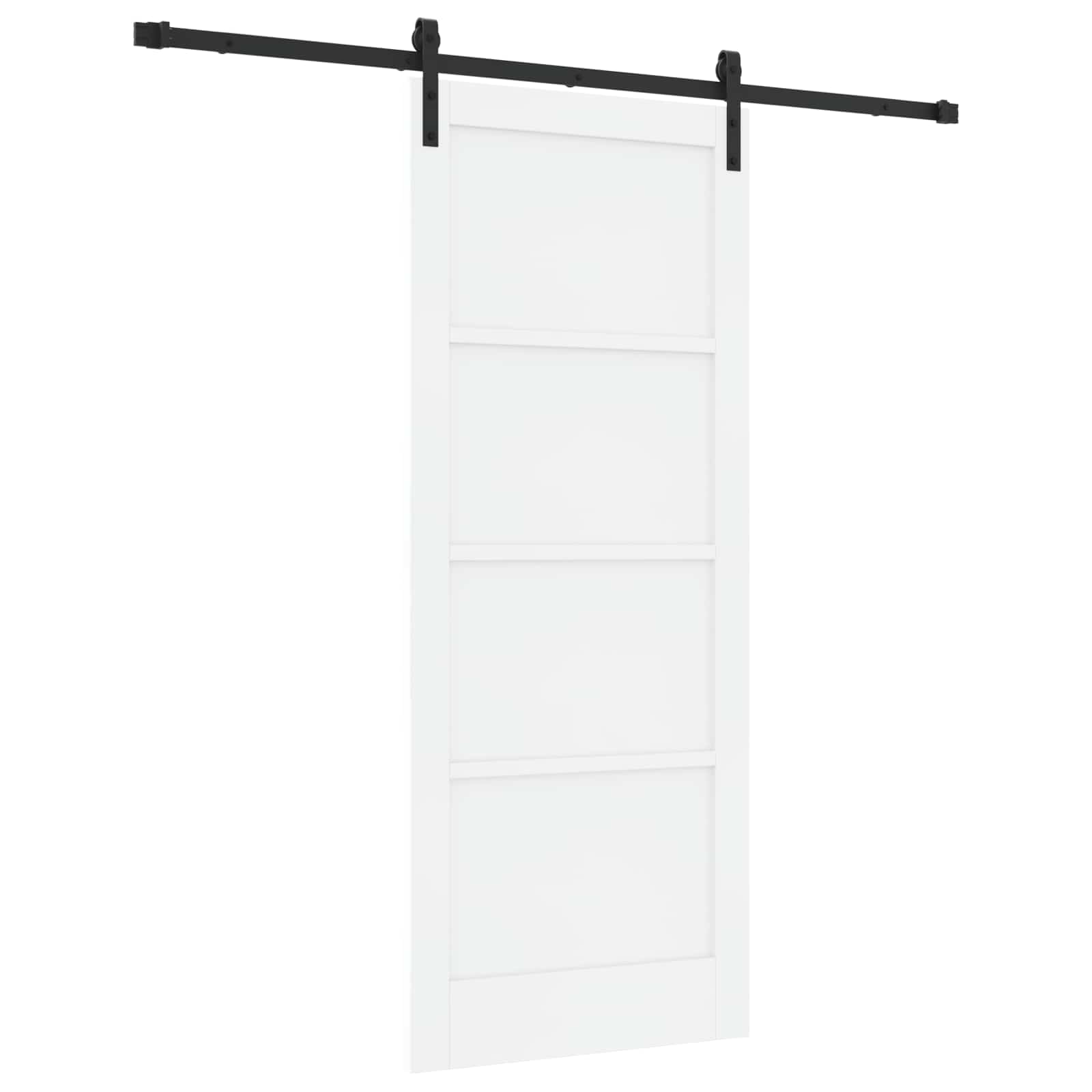 Bīdāmās durvis Baltas un melnas 83 x 202 cm
