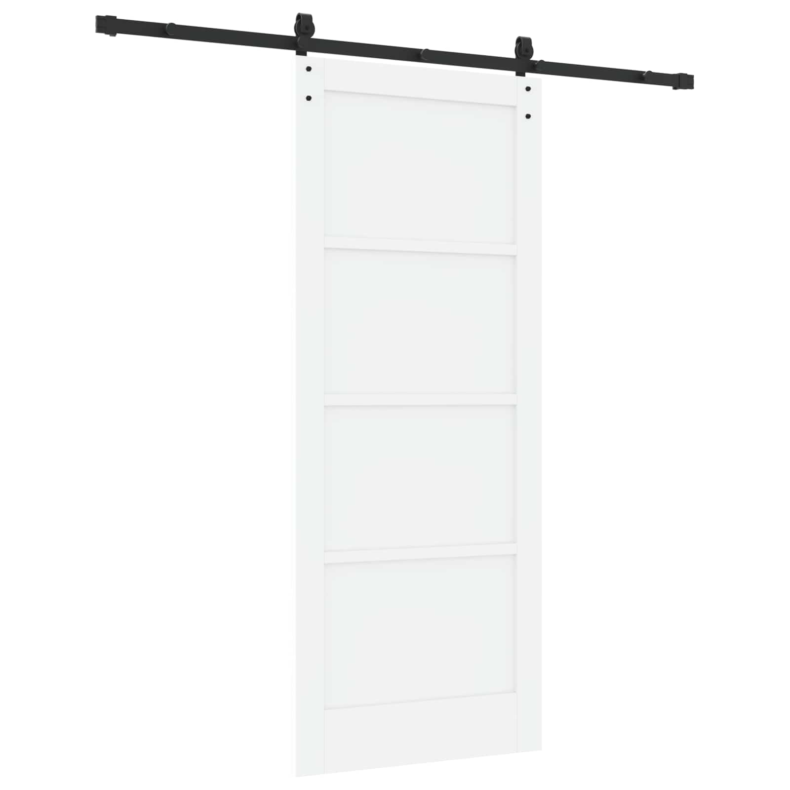 Bīdāmās durvis Baltas un melnas 83 x 202 cm