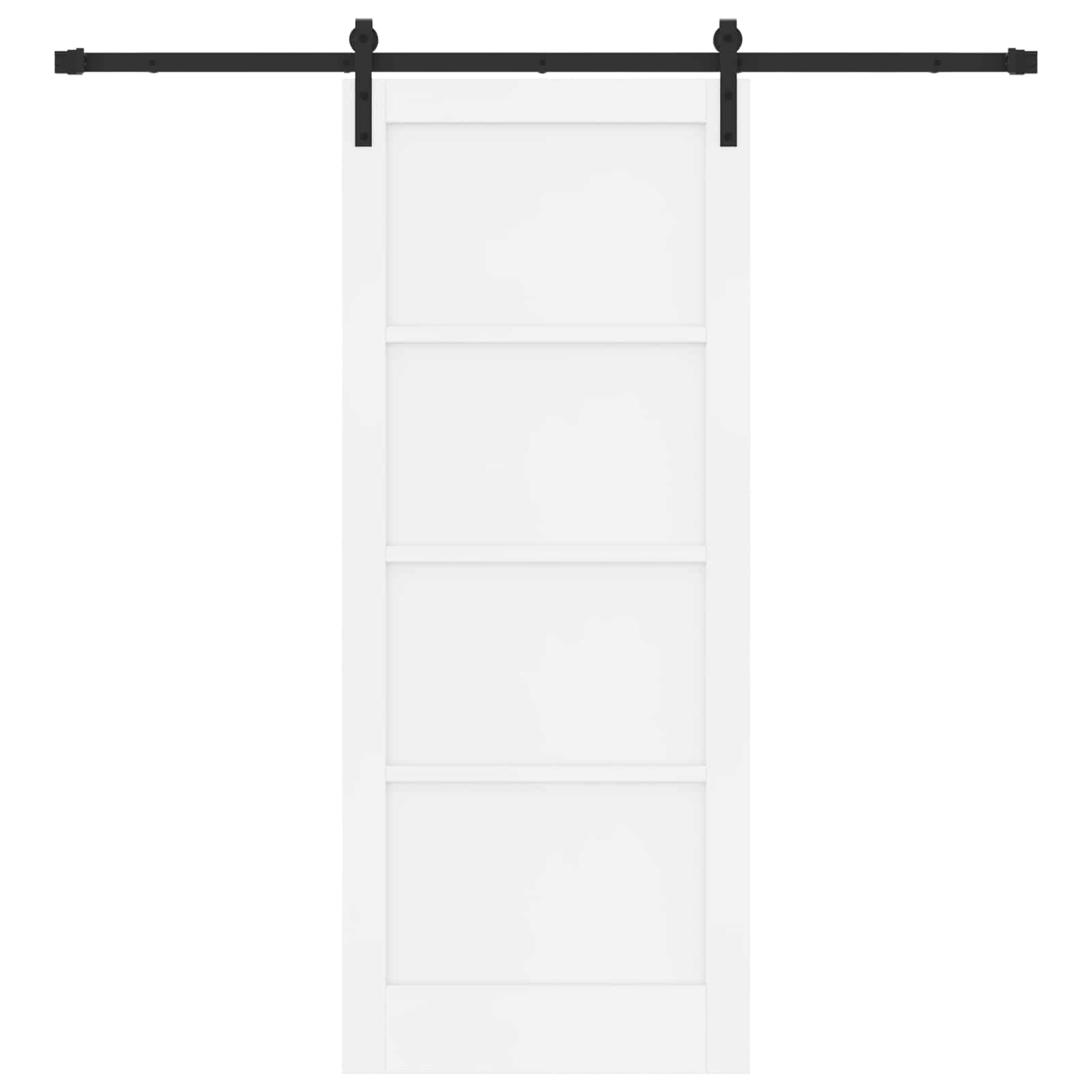 Bīdāmās durvis Baltas un melnas 83 x 202 cm