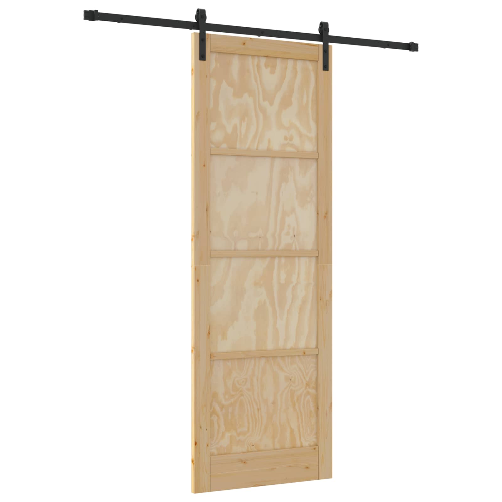 Slankios durys Natūrali ir juoda 83 x 232 cm