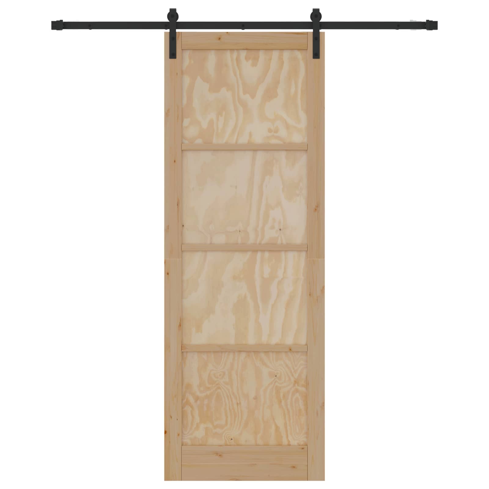 Slankios durys Natūrali ir juoda 83 x 232 cm