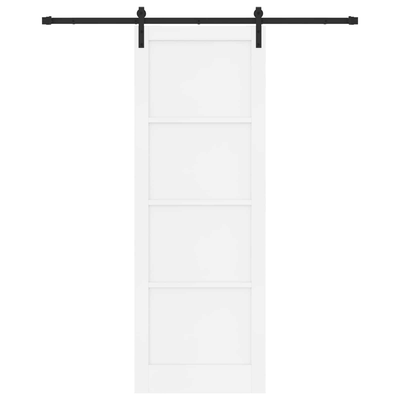 Slankios durys Balta ir juoda 83 x 232 cm