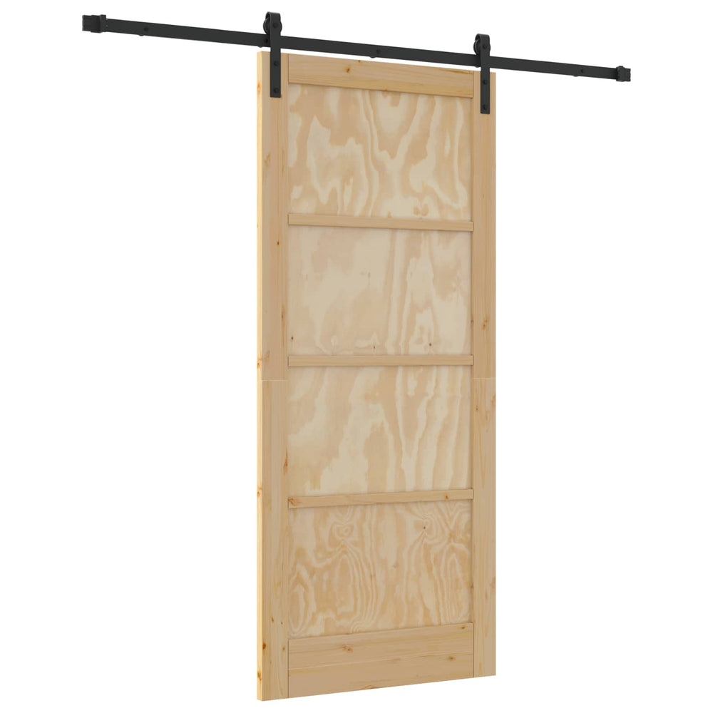 Slankios durys Natūrali ir juoda 86 x 198,5 cm