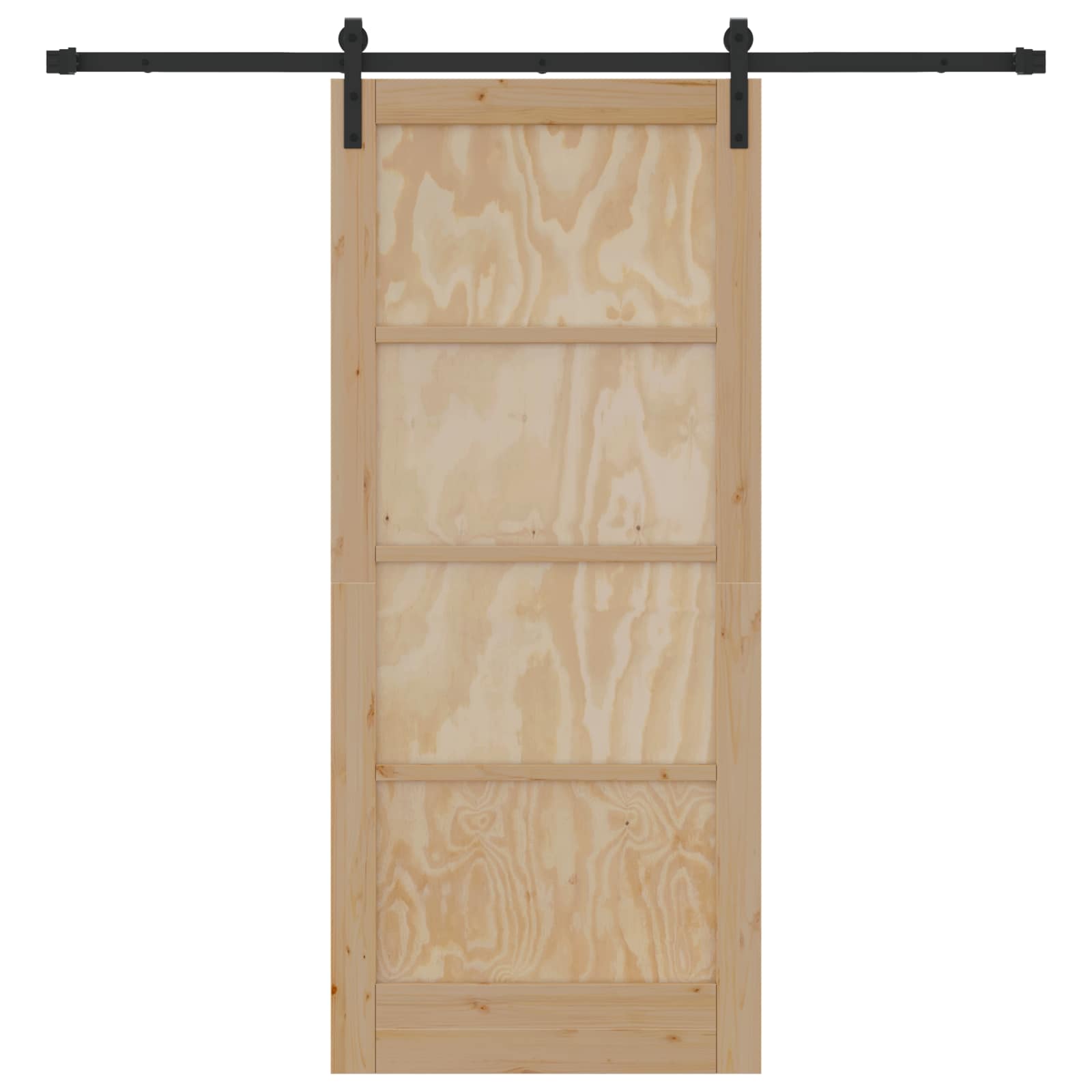 Slankios durys Natūrali ir juoda 86 x 198,5 cm