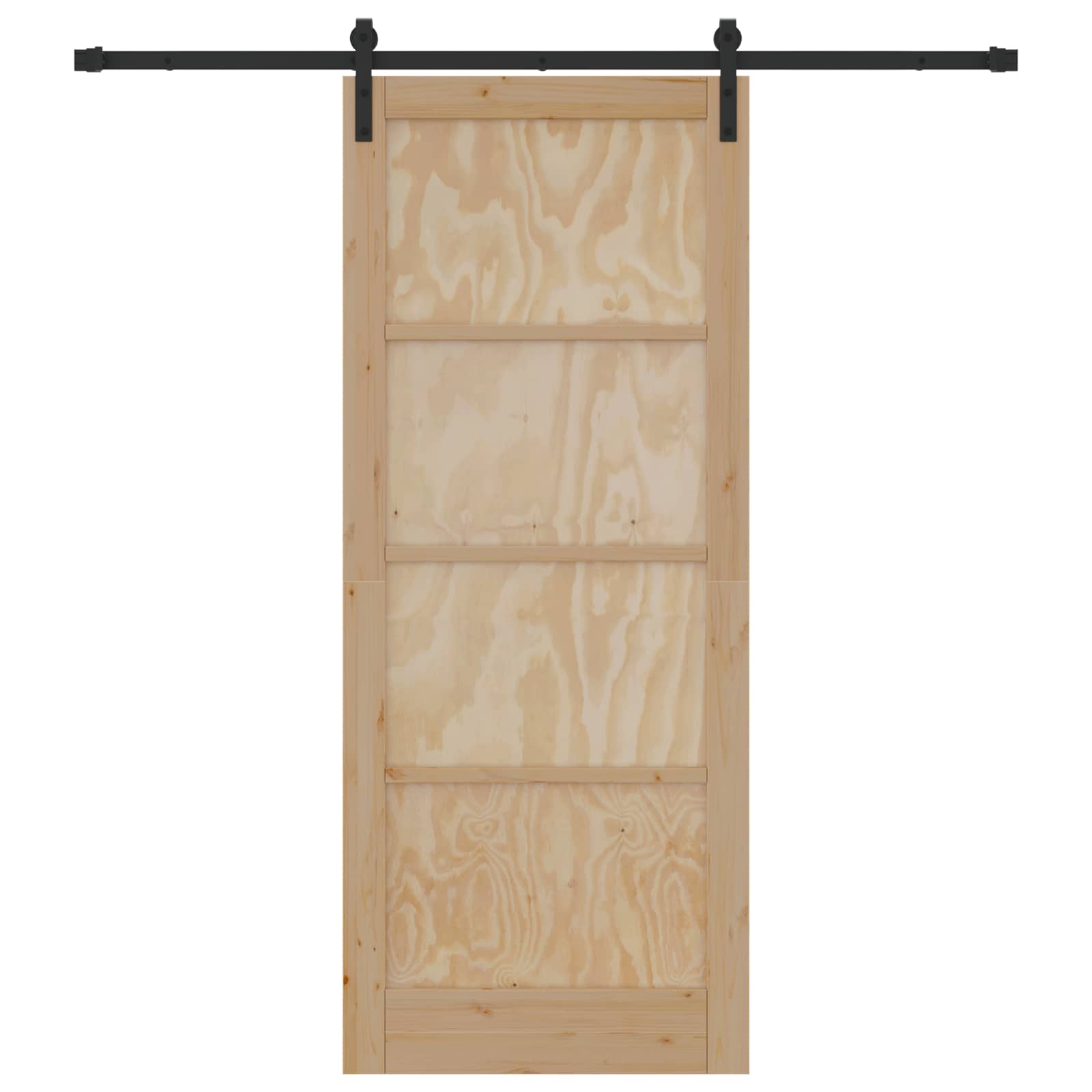 Slankios durys Natūrali ir juoda 86 x 211 cm