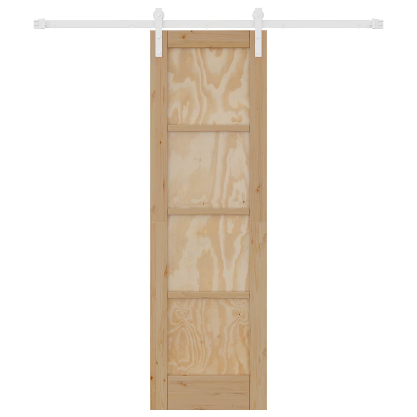 Bīdāmās durvis Naturālas un Baltas 61 x 198,5 cm