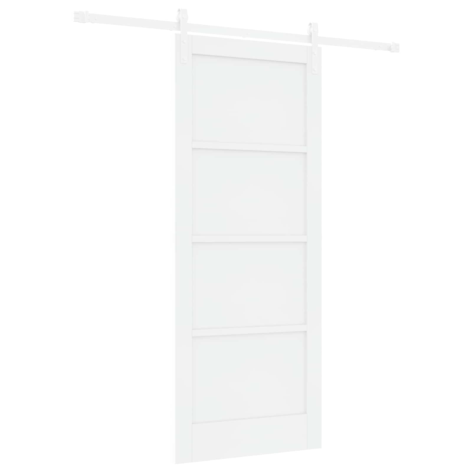 Slankios durys Balta 83 x 202 cm Pušies medienos masyvas