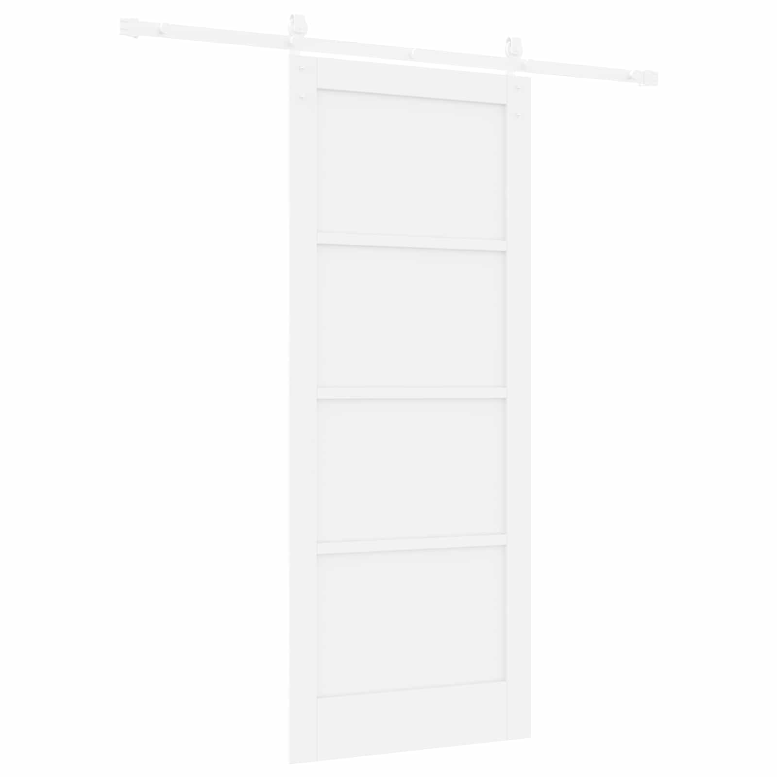 Slankios durys Balta 83 x 202 cm Pušies medienos masyvas