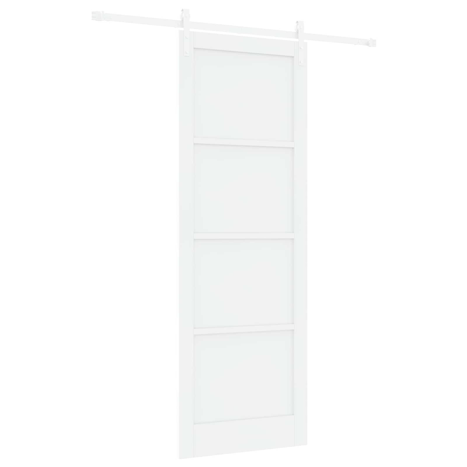 Slankios durys Balta 83 x 232 cm Pušies medienos masyvas