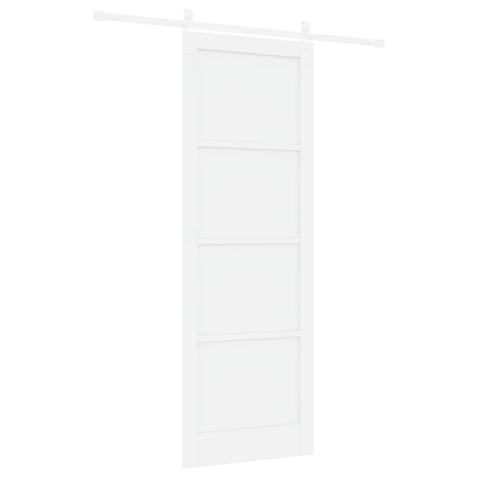 Slankios durys Balta 83 x 232 cm Pušies medienos masyvas