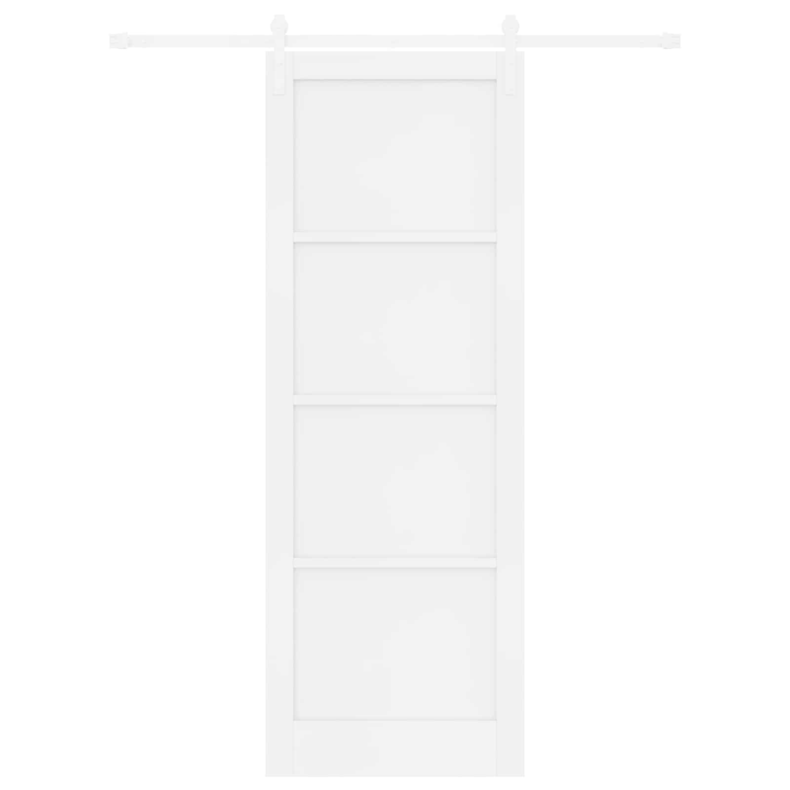 Slankios durys Balta 83 x 232 cm Pušies medienos masyvas