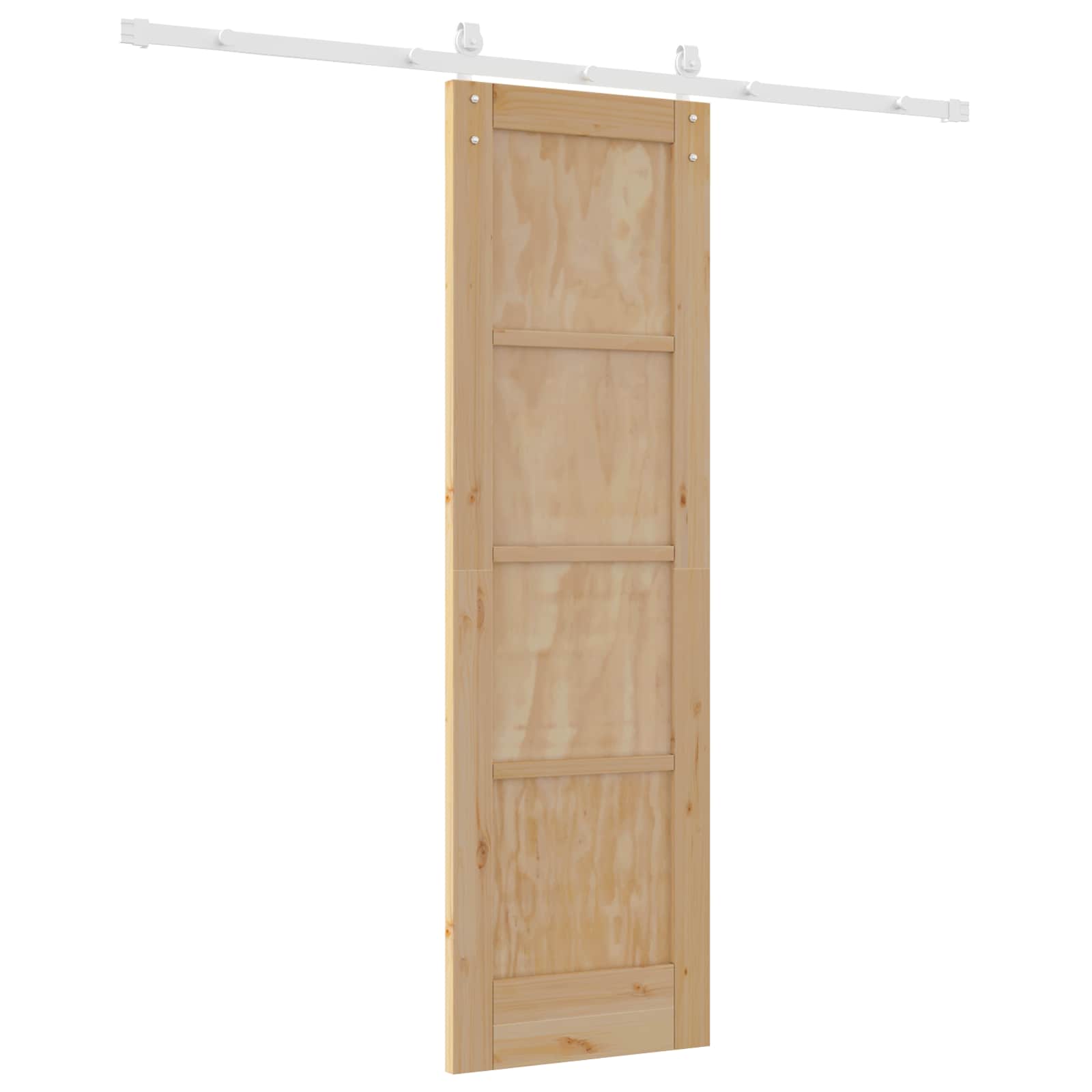 Bīdāmās durvis Naturālas un Baltas 61 x 198,5 cm