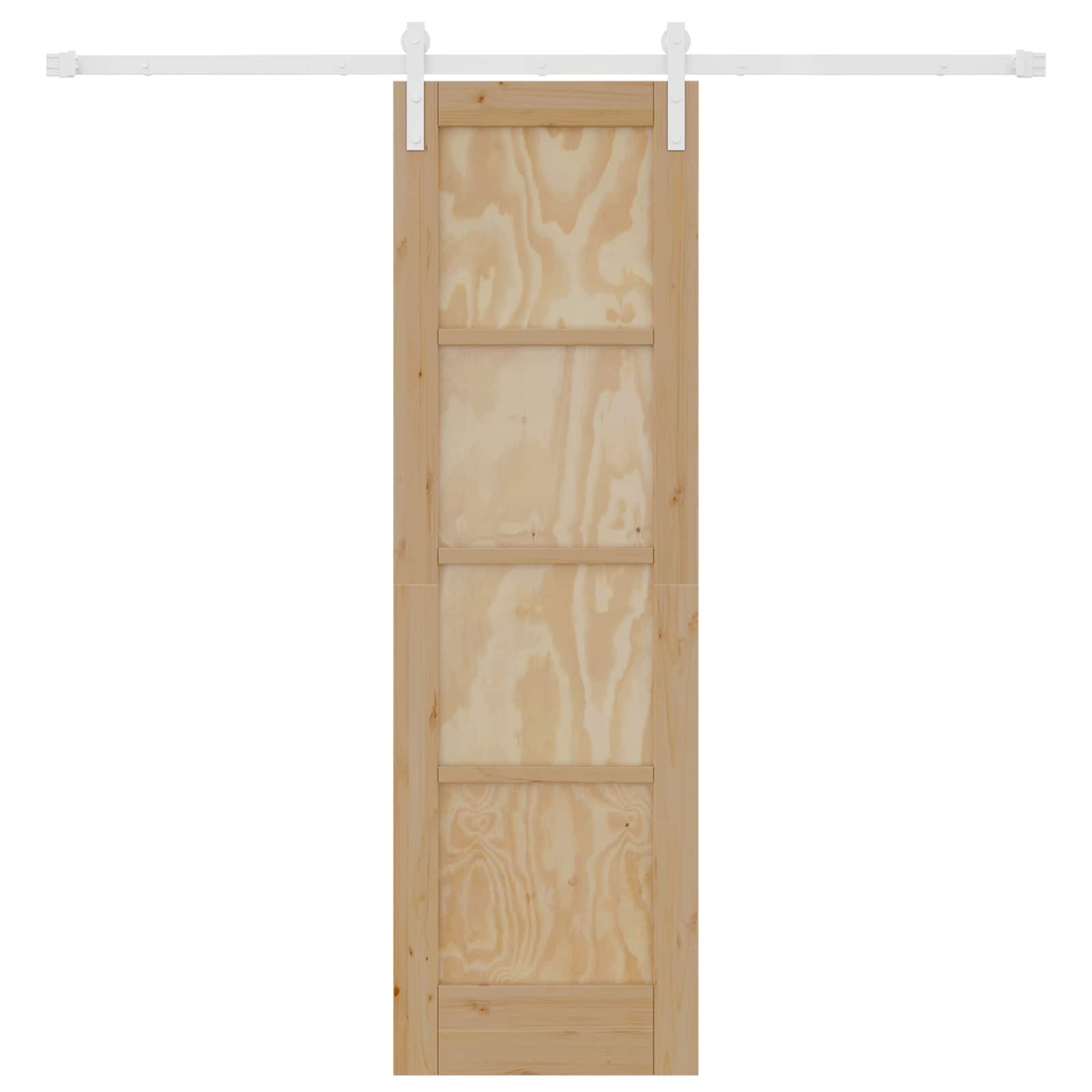Bīdāmās durvis Naturālas un Baltas 61 x 198,5 cm