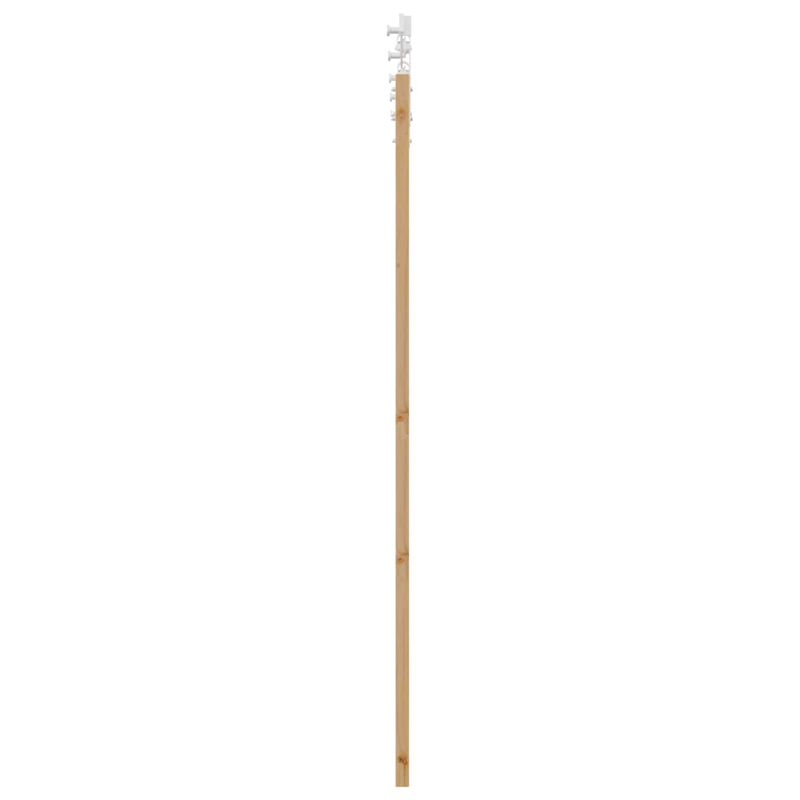 Bīdāmās durvis Naturālas un Baltas 61 x 198,5 cm