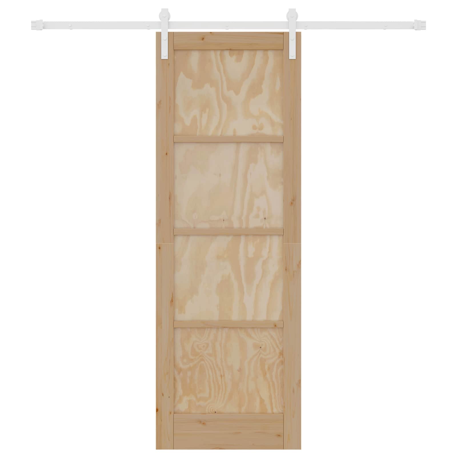 Bīdāmās durvis dabīgā un baltā krāsā, 73,5 x 211 cm