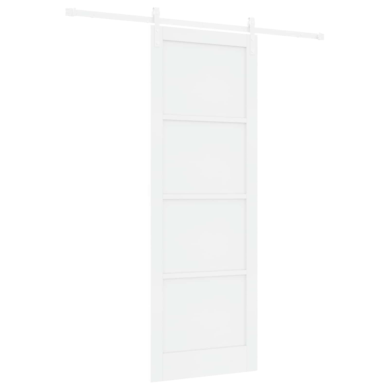 Slankios durys Balta 83 x 232 cm Pušies medienos masyvas