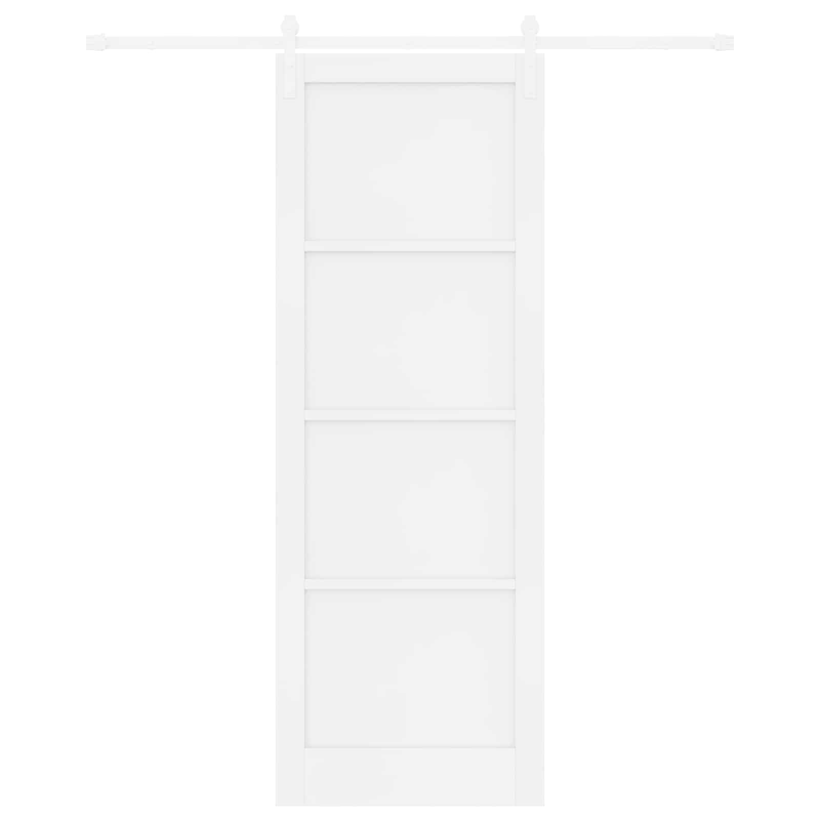 Slankios durys Balta 83 x 232 cm Pušies medienos masyvas