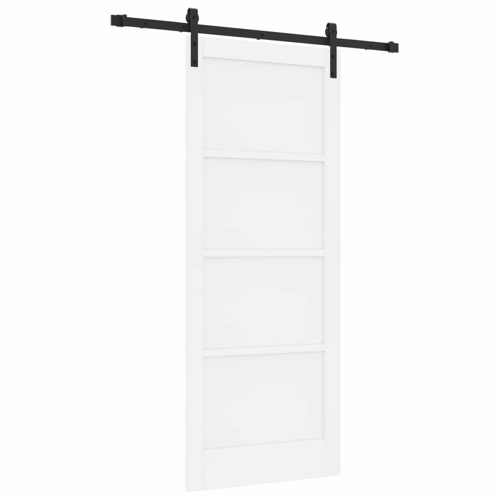 Slankios durys Balta 83 x 202 cm Pušies medienos masyvas