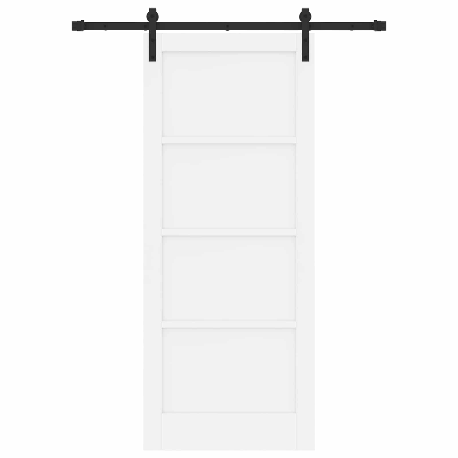 Slankios durys Balta 83 x 202 cm Pušies medienos masyvas