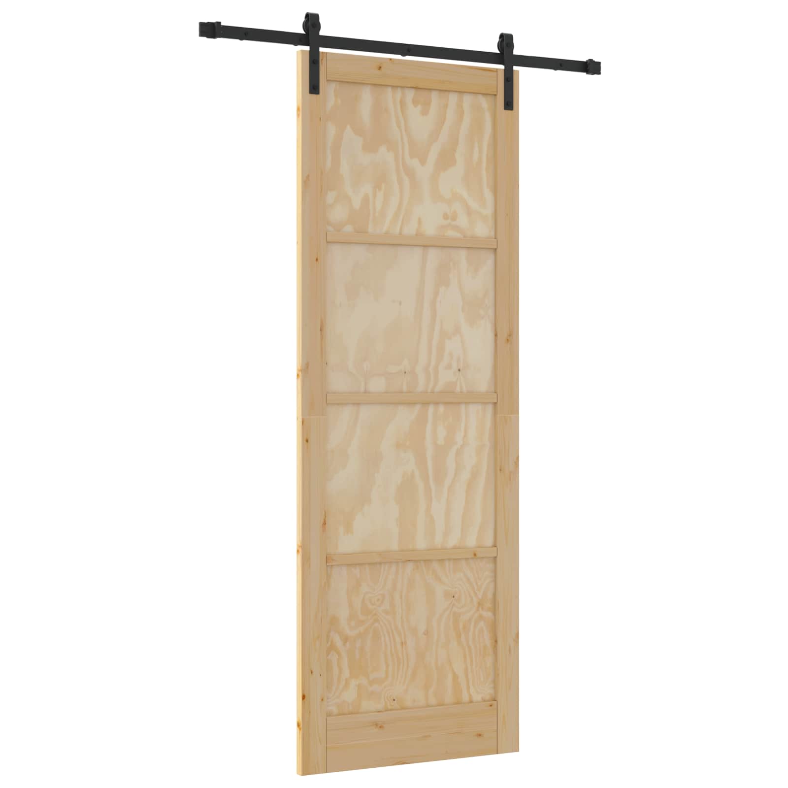Slankios durys Natūrali 83 x 232 cm Pušies medienos masyvas